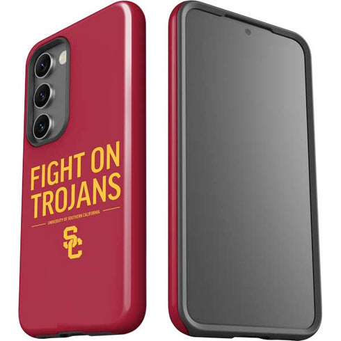 University of Southern California Fight On Trojans Red Galaxy S23 Pro Case