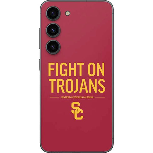 University of Southern California Fight On Trojans Red Galaxy S23 Skin