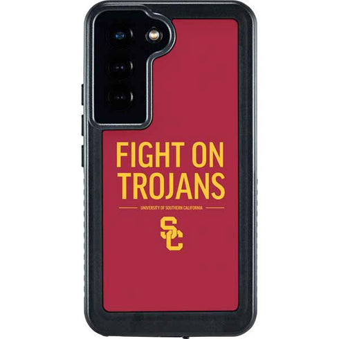University of Southern California Fight On Trojans Red Galaxy S23 Waterproof Case
