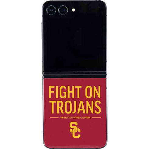 University of Southern California Fight On Trojans Red Galaxy Z Flip5 5G Skin
