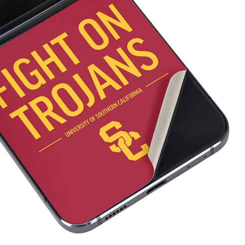 University of Southern California Fight On Trojans Red Galaxy Z Flip5 5G Skin