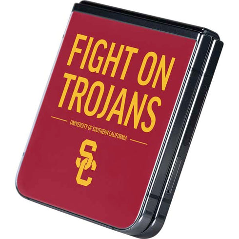 University of Southern California Fight On Trojans Red Galaxy Z Flip5 5G Skin