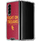 University of Southern California Fight On Trojans Red Galaxy Z Fold4 5G Clear Case