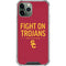 University of Southern California Fight On Trojans Red iPhone 11 Pro Max Clear Case