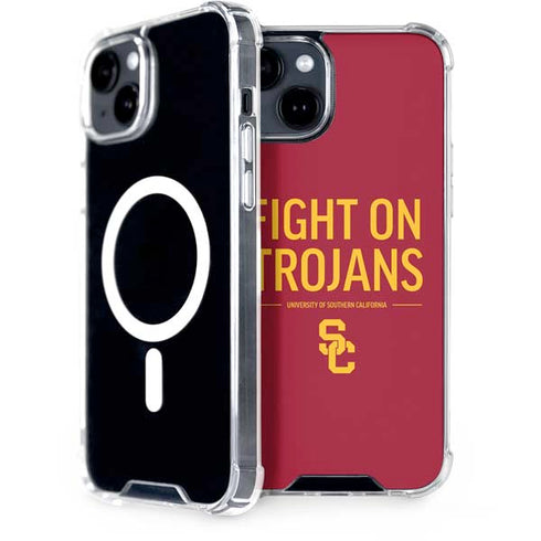 University of Southern California Fight On Trojans Red iPhone 13 MagSafe Case