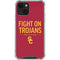 University of Southern California Fight On Trojans Red iPhone 14 Plus Clear Case