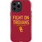 University of Southern California Fight On Trojans Red iPhone 15 Pro Max Impact Case