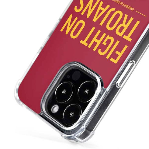 University of Southern California Fight On Trojans Red iPhone 15 Pro Max MagSafe Case