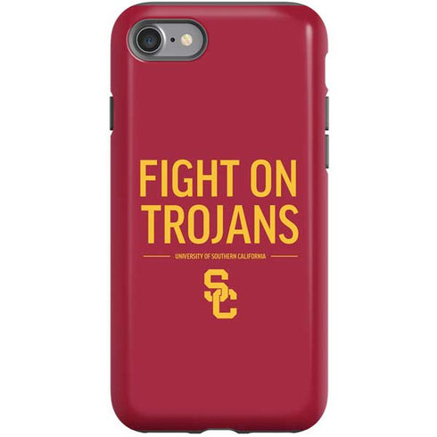 University of Southern California Fight On Trojans Red iPhone SE (2nd & 3rd Gen) Pro Case