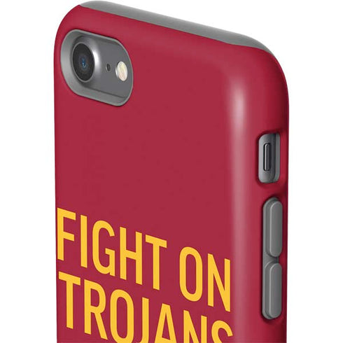 University of Southern California Fight On Trojans Red iPhone SE (2nd & 3rd Gen) Pro Case