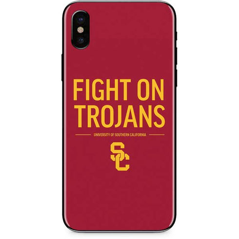 University of Southern California Fight On Trojans Red iPhone X Skin