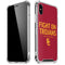 University of Southern California Fight On Trojans Red iPhone XS Max Clear Case