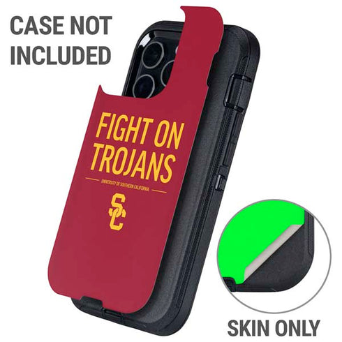 University of Southern California Fight On Trojans Red Otterbox Defender iPhone Skin