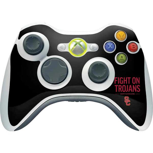 University of Southern California Fight On Trojans Xbox 360 Wireless Controller Skin