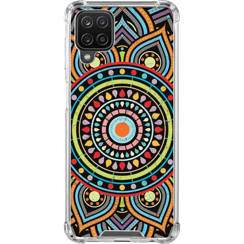 Finding Center Colored Galaxy A12 Clear Case