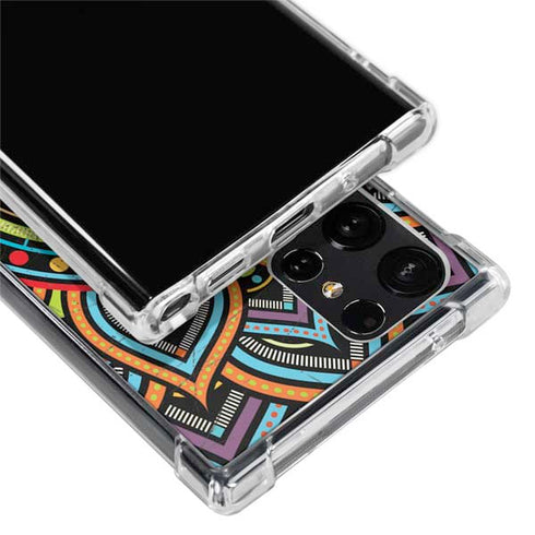 Finding Center Colored Galaxy S22 Ultra Clear Case