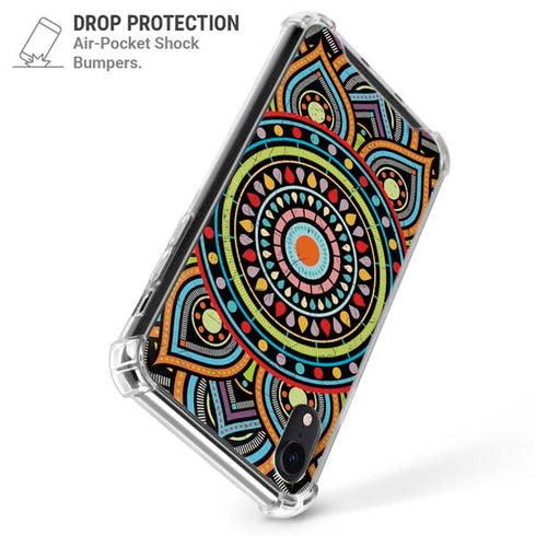 Finding Center Colored iPhone XR Clear Case