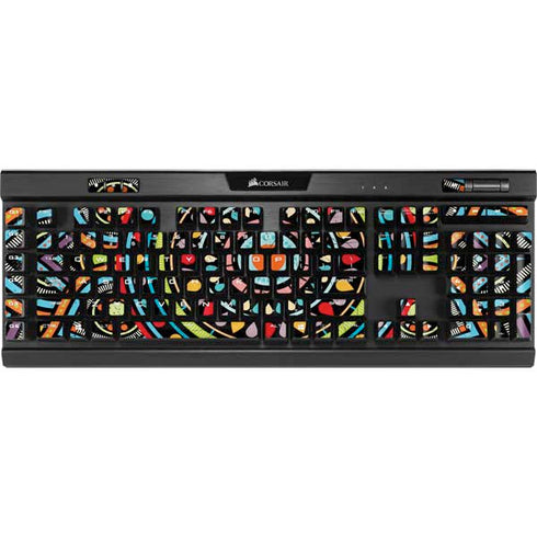 Finding Center Colored K95 RGB PLATINUM Mechanical Gaming Keyboard Skin