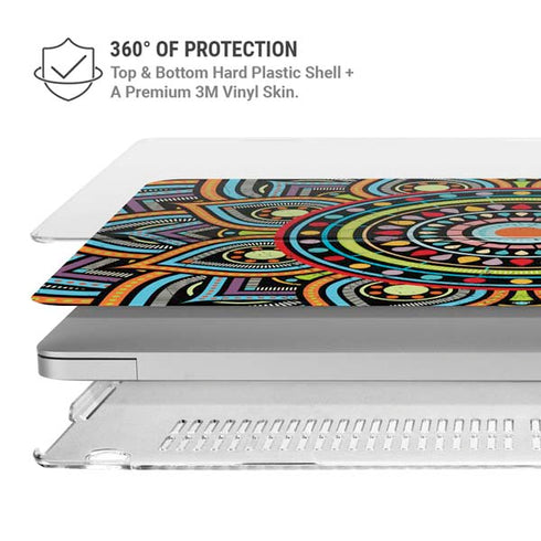 Finding Center Colored MacBook Air 13in M1 (2021) Case plus Skin