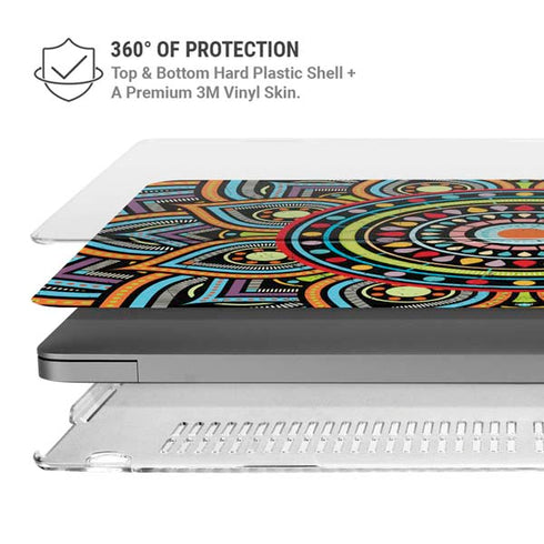 Finding Center Colored MacBook Pro 16in (2021-25) Case plus Skin