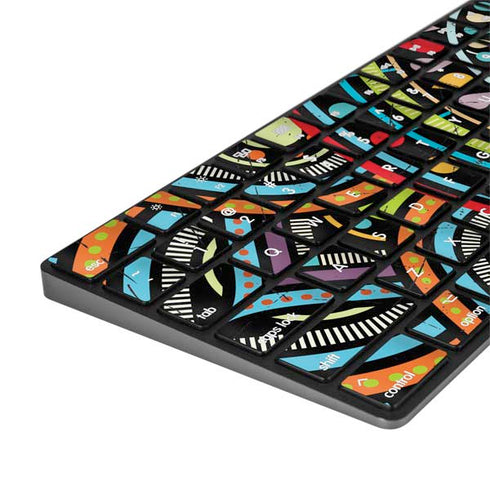 Finding Center Colored Magic Keyboard with Numeric Keypad Skin