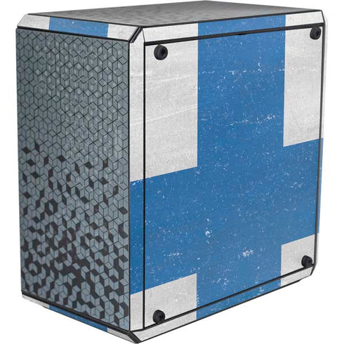 Finland Flag Distressed Cooler Master MasterBox Q300L Mini Tower Skin