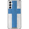 Finland Flag Distressed Galaxy A14 5G Clear Case