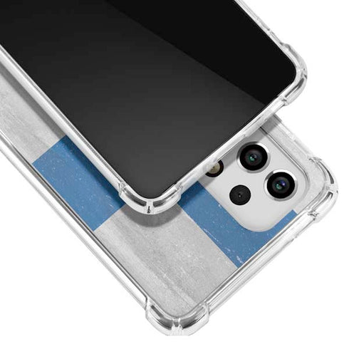 Finland Flag Distressed Galaxy A33 5G Clear Case