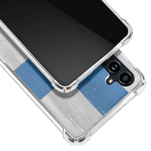 Finland Flag Distressed Galaxy A54 5G Clear Case