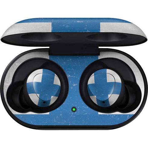 Finland Flag Distressed Galaxy Buds Skin