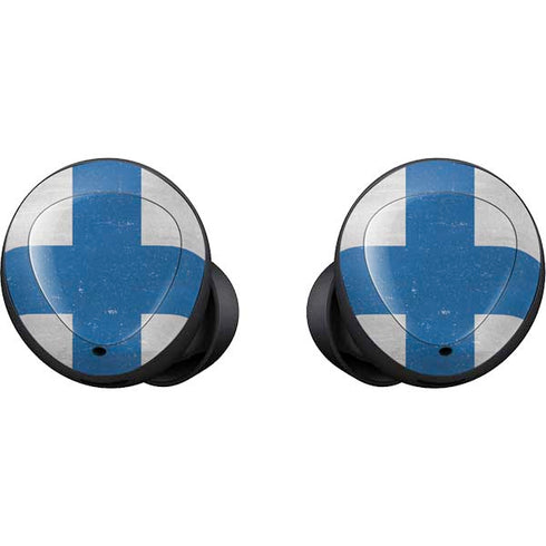 Finland Flag Distressed Galaxy Buds Skin