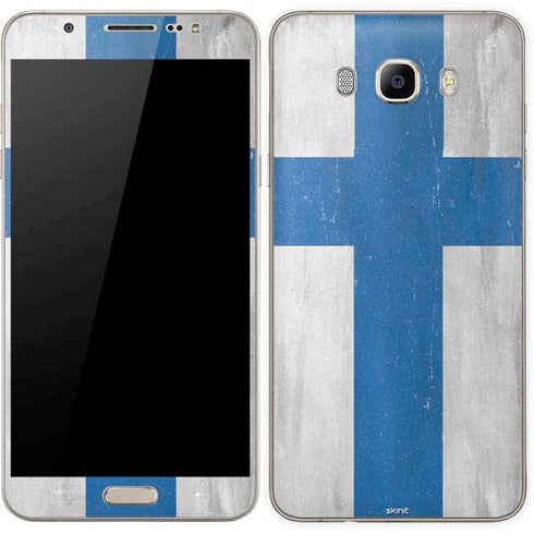 Finland Flag Distressed Galaxy J7 Skin