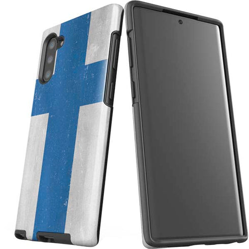 Finland Flag Distressed Galaxy Note 10 Pro Case
