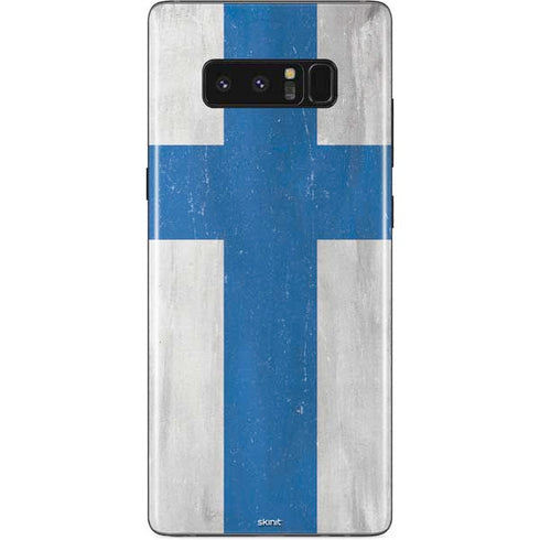 Finland Flag Distressed Galaxy Note 8 Skin
