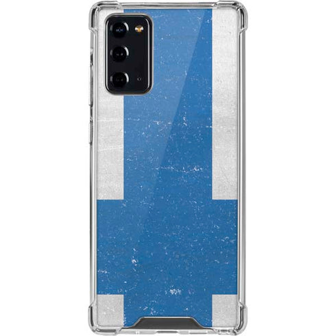 Finland Flag Distressed Galaxy Note20 5G Clear Case
