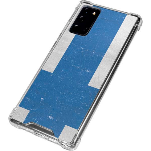 Finland Flag Distressed Galaxy Note20 5G Clear Case