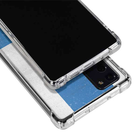 Finland Flag Distressed Galaxy Note20 5G Clear Case