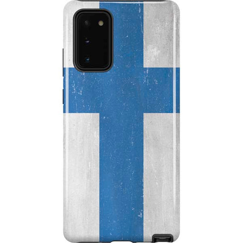Finland Flag Distressed Galaxy Note20 5G Pro Case
