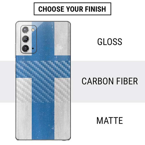 Finland Flag Distressed Galaxy Note20 5G Skin