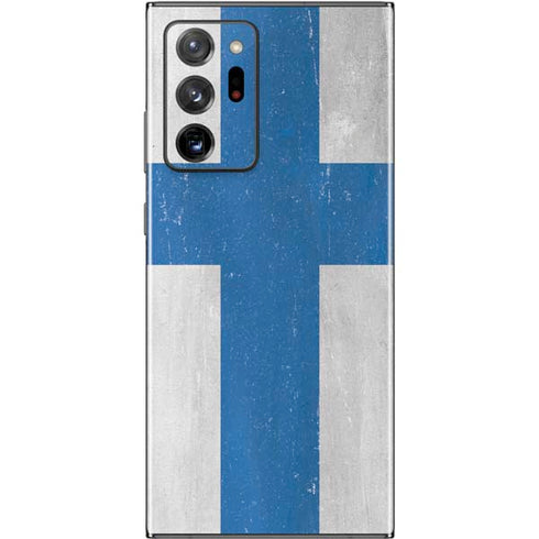 Finland Flag Distressed Galaxy Note20 Ultra 5G Skin