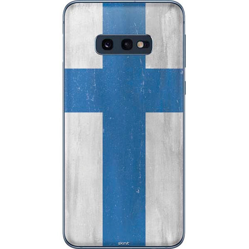 Finland Flag Distressed Galaxy S10e Skin