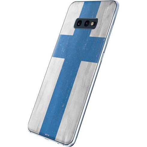 Finland Flag Distressed Galaxy S10e Skin