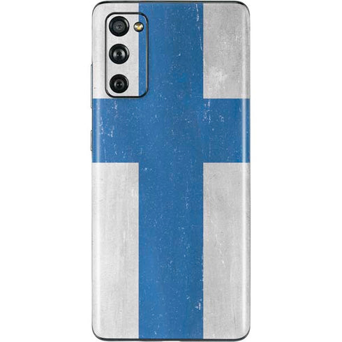 Finland Flag Distressed Galaxy S20 Fan Edition Skin