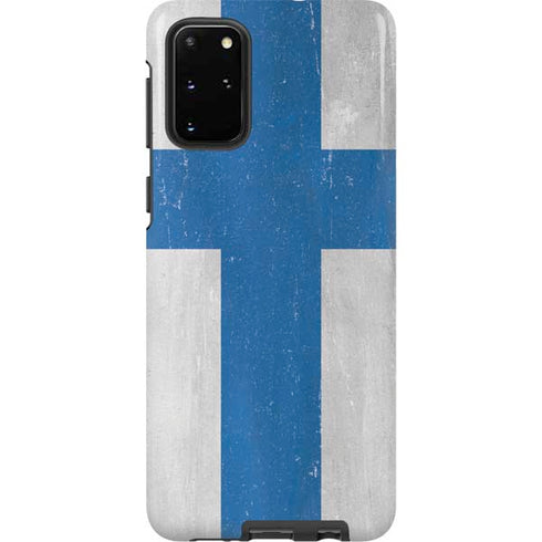 Finland Flag Distressed Galaxy S20 Plus Pro Case