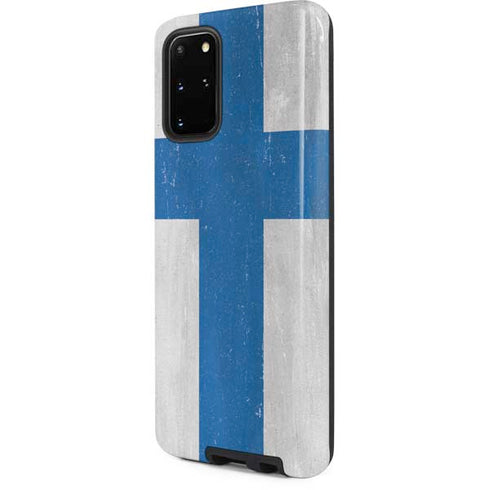 Finland Flag Distressed Galaxy S20 Plus Pro Case