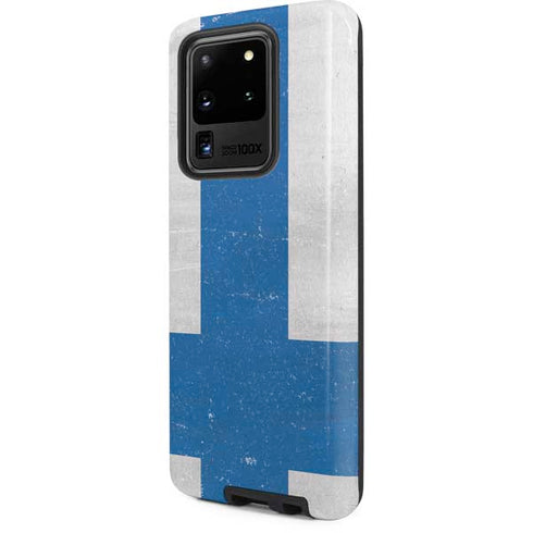 Finland Flag Distressed Galaxy S20 Ultra 5G Pro Case