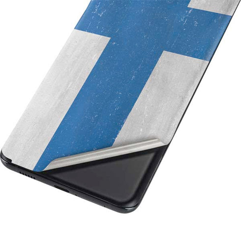 Finland Flag Distressed Galaxy S21 Plus 5G Skin