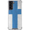 Finland Flag Distressed Galaxy S22 Clear Case