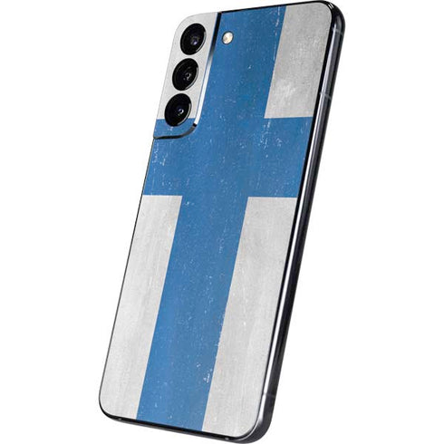 Finland Flag Distressed Galaxy S22 Plus Skin