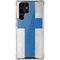 Finland Flag Distressed Galaxy S22 Ultra Clear Case